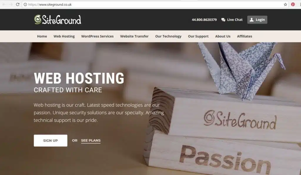 Les meilleurs hébergeurs web au Royaume-Uni 4 Siteground