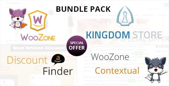Les meilleurs plugins WordPress d’affiliation sur Amazon 5 WooZone Amazon Associates Bundle Pack