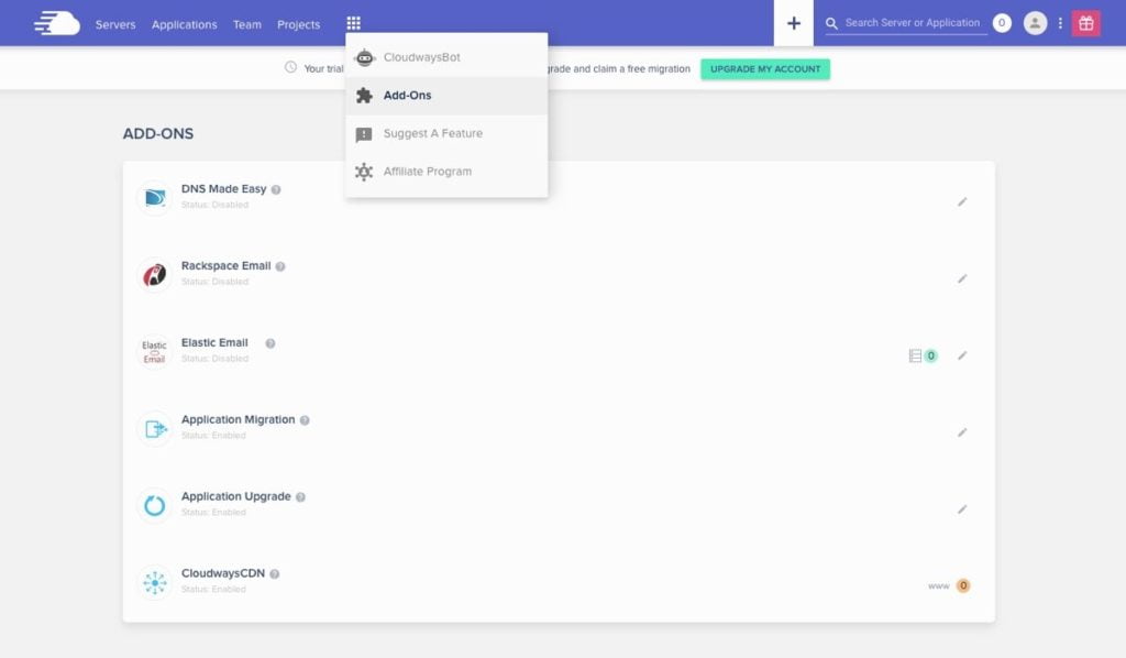 Guide d’installation d’un hébergement WordPress géré sur le cloud avec Cloudways 16 Les extensions de Cloudways