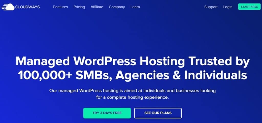 Les 5 meilleurs hébergements WordPress 9 Cloudways