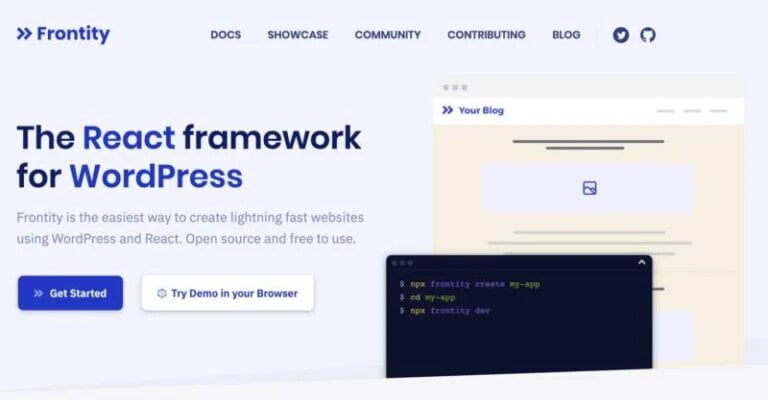 5 étapes pour créer des applications WordPress avec Frontity 2 L'application Web Frontity