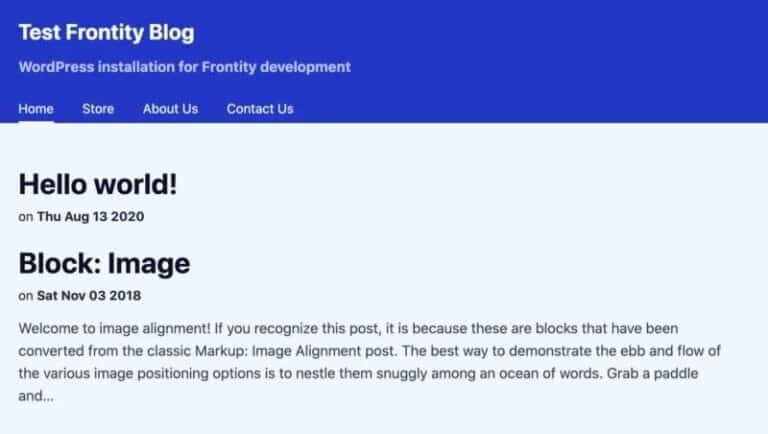 5 étapes pour créer des applications WordPress avec Frontity 7 Texte d'en-tête blanc.
