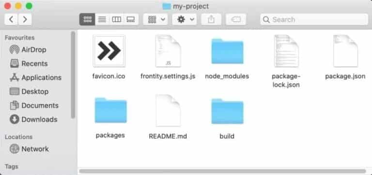 5 étapes pour créer des applications WordPress avec Frontity 10 Un répertoire root du projet.