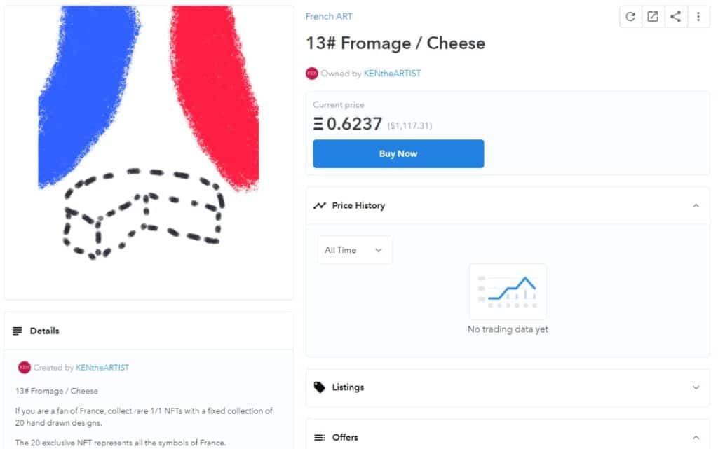 Comment acheter, créer et vendre des NFT 14 Acheter des NFT à partir de opensea pour les Français