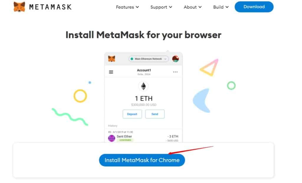 Comment acheter, créer et vendre des NFT 7 Cliquez sur installer MetaMask